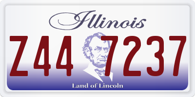 IL license plate Z447237