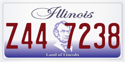 IL license plate Z447238