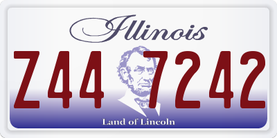 IL license plate Z447242
