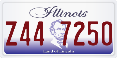 IL license plate Z447250
