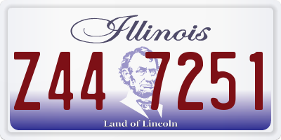 IL license plate Z447251
