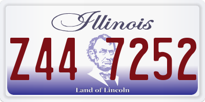 IL license plate Z447252