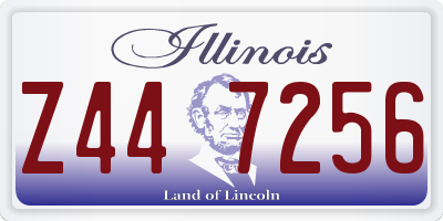 IL license plate Z447256