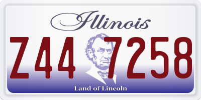 IL license plate Z447258