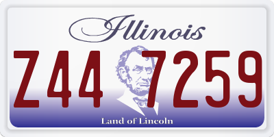 IL license plate Z447259