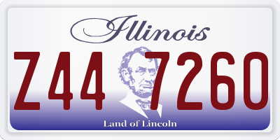 IL license plate Z447260