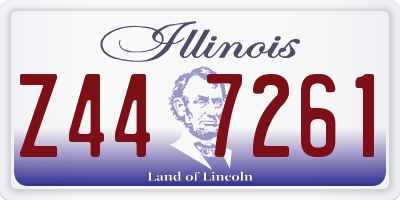 IL license plate Z447261