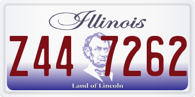 IL license plate Z447262