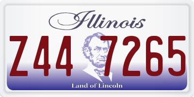 IL license plate Z447265