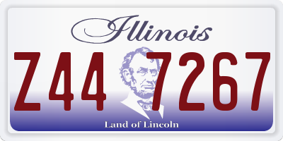 IL license plate Z447267