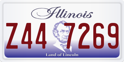 IL license plate Z447269