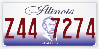 IL license plate Z447274
