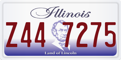 IL license plate Z447275