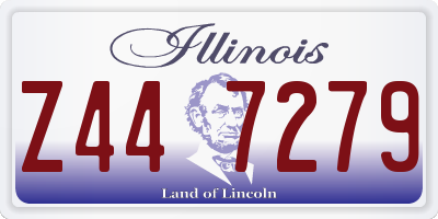 IL license plate Z447279