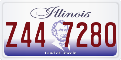 IL license plate Z447280