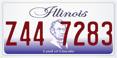 IL license plate Z447283