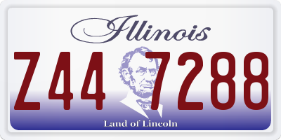 IL license plate Z447288