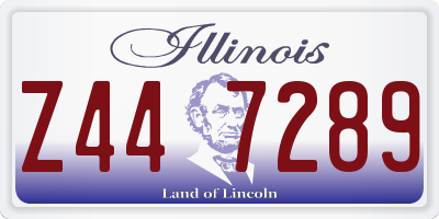 IL license plate Z447289