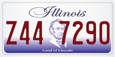 IL license plate Z447290