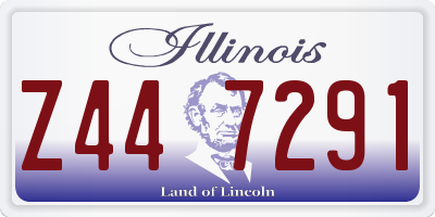 IL license plate Z447291