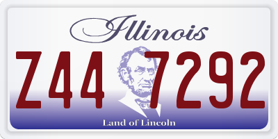 IL license plate Z447292