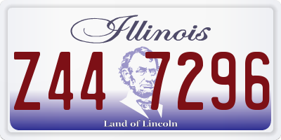 IL license plate Z447296