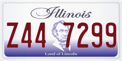 IL license plate Z447299