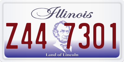 IL license plate Z447301