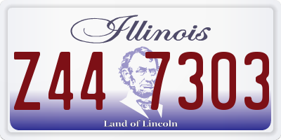 IL license plate Z447303