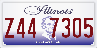 IL license plate Z447305