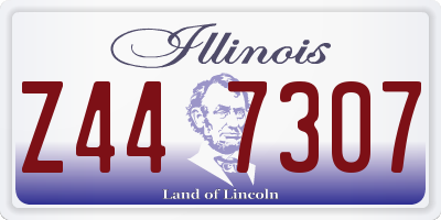 IL license plate Z447307