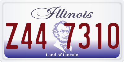 IL license plate Z447310