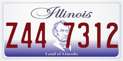 IL license plate Z447312