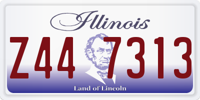 IL license plate Z447313