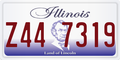 IL license plate Z447319