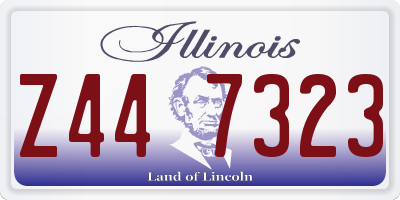 IL license plate Z447323
