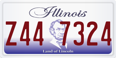 IL license plate Z447324
