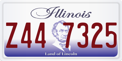 IL license plate Z447325