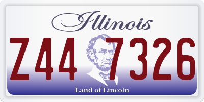 IL license plate Z447326