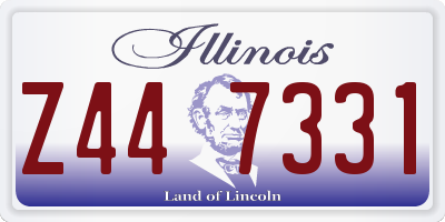 IL license plate Z447331