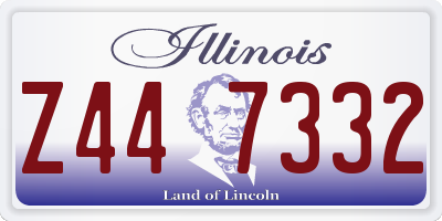 IL license plate Z447332