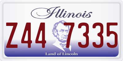 IL license plate Z447335