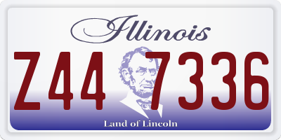 IL license plate Z447336