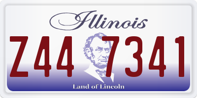 IL license plate Z447341