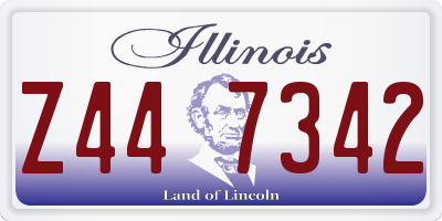 IL license plate Z447342