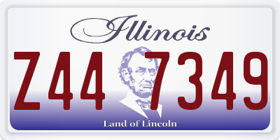 IL license plate Z447349