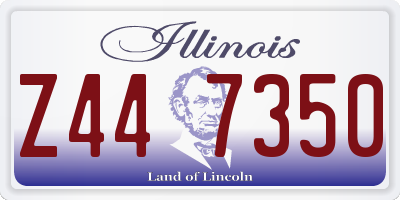 IL license plate Z447350