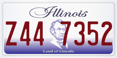 IL license plate Z447352