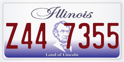 IL license plate Z447355