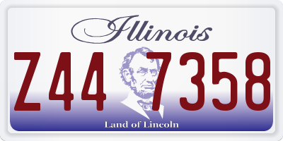 IL license plate Z447358